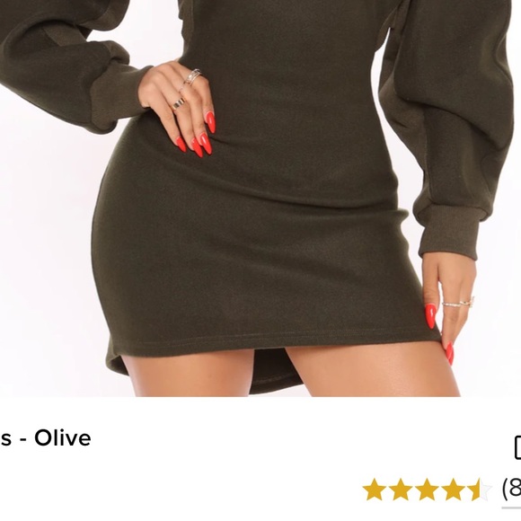 COPY - Fashion Nova green mini dress size large - Picture 2 of 10